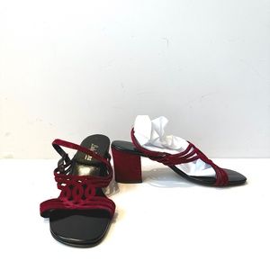 Vintage Never Worn Velvet Sandals
